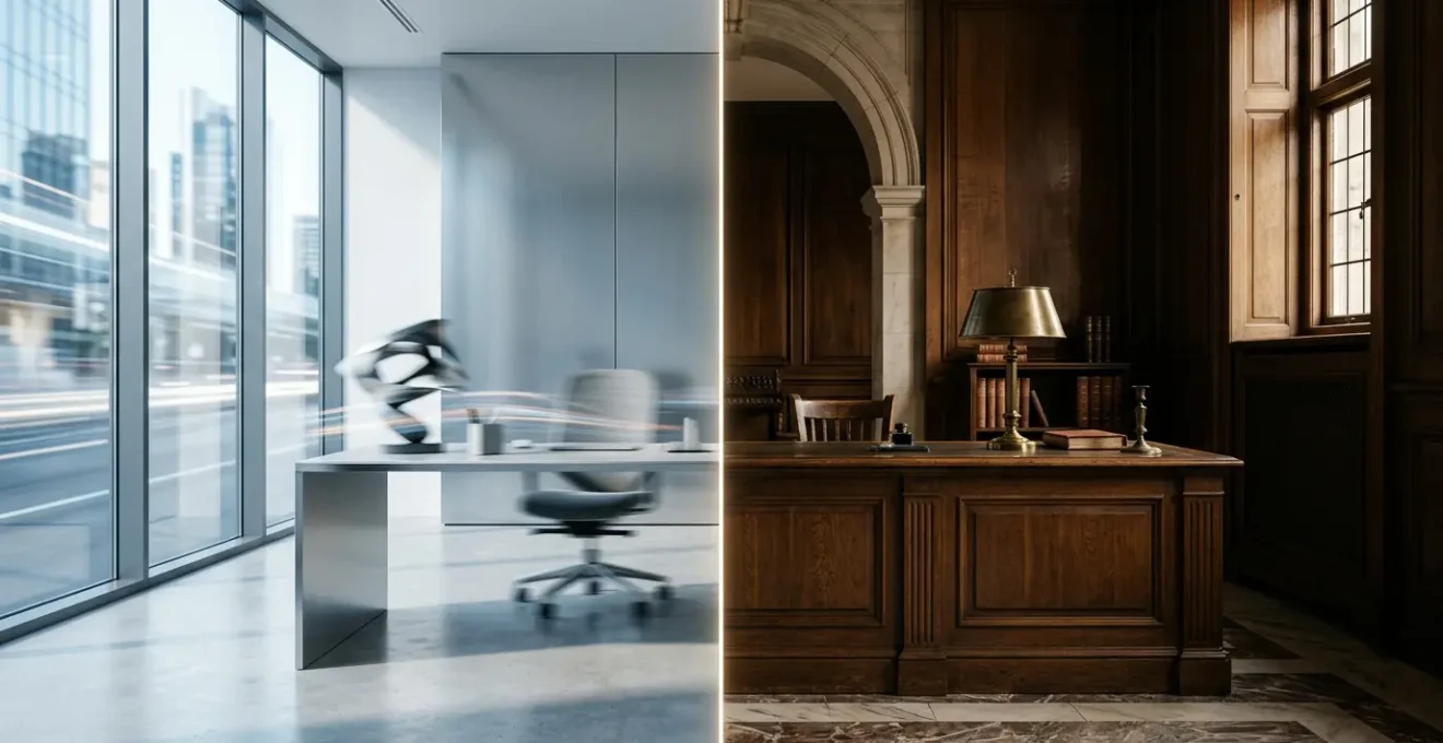 Comparaison visuelle entre le dépôt de capital en banque en ligne et en agence traditionnelle