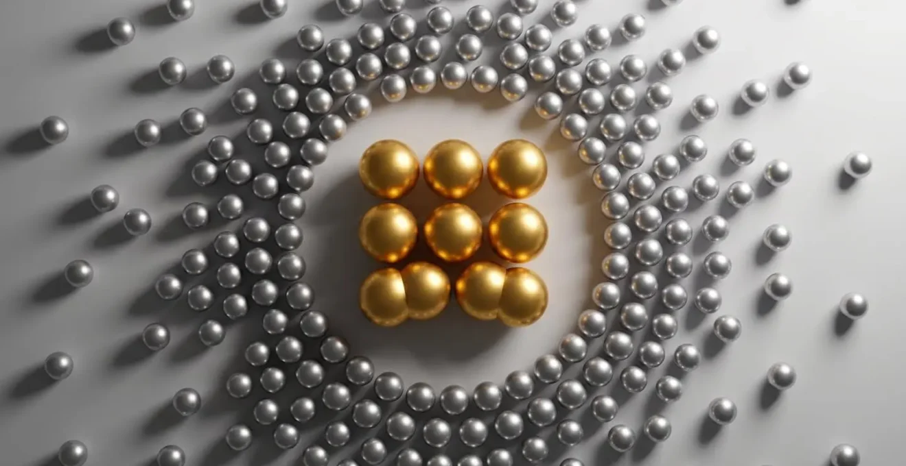 Visualisation abstraite de la segmentation client selon le principe de Pareto