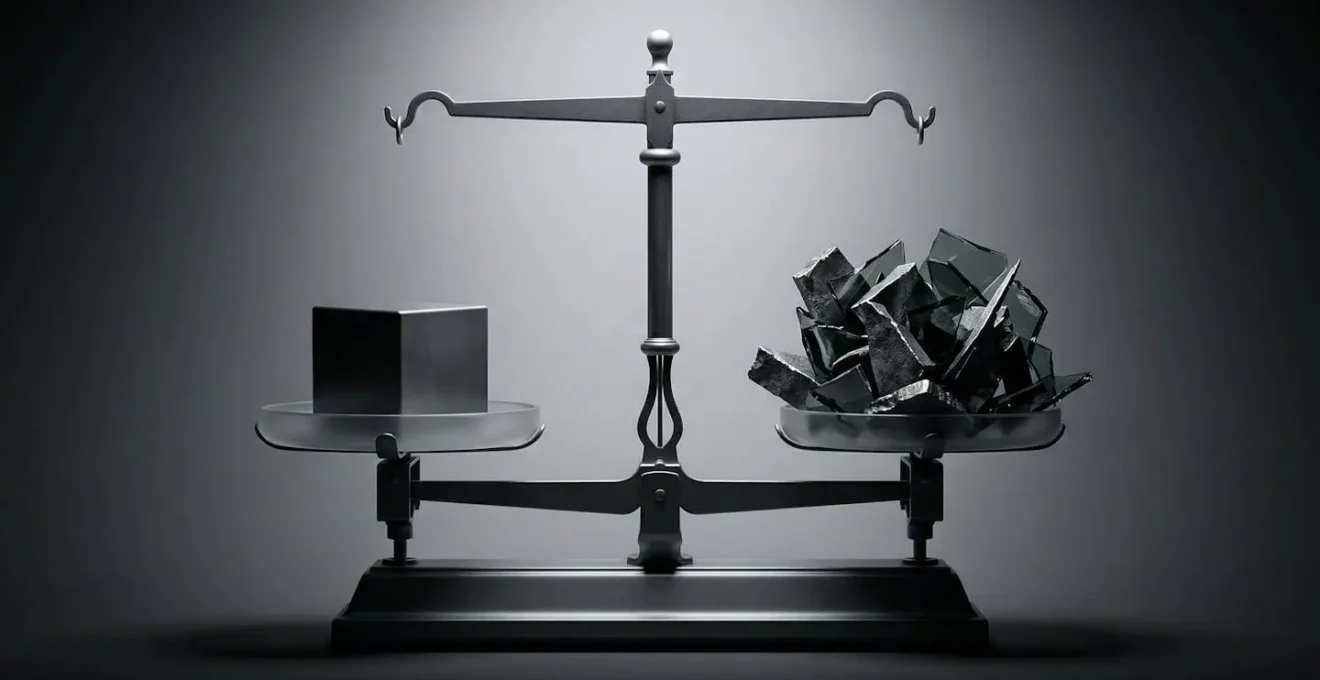 Balance symbolique comparant les risques juridiques entre CDI et CDD pour un employeur français