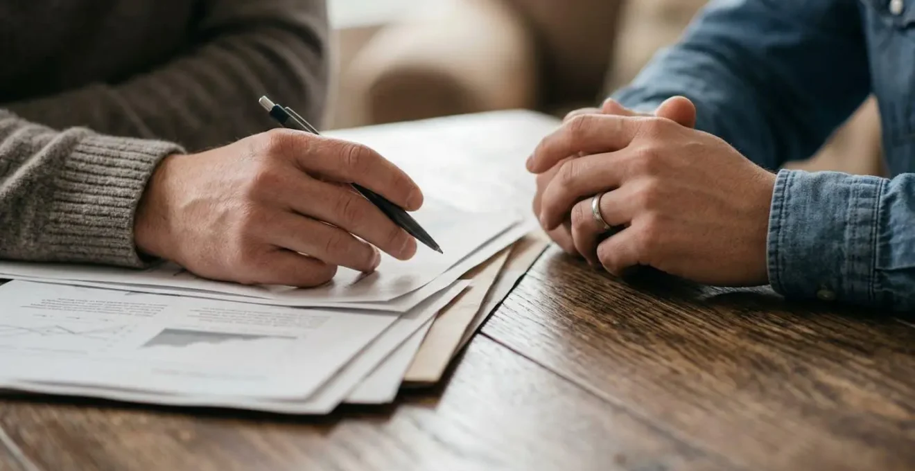 Moment d'échange constructif entre manager et salarié lors d'un entretien professionnel