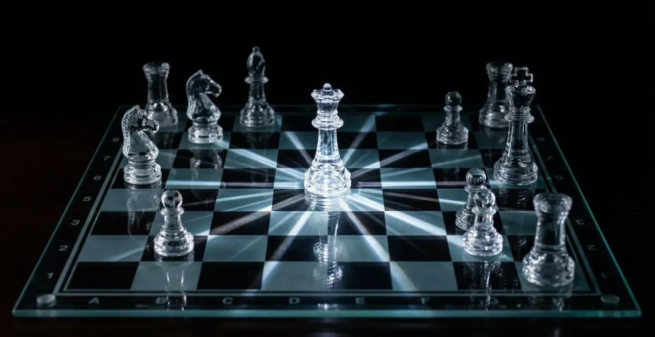 Métaphore visuelle d'une entreprise en transformation avec multiples directions possibles