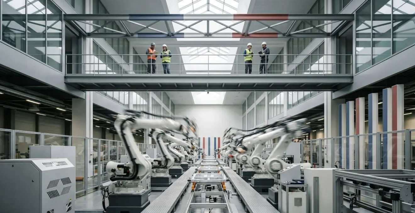 Nouvelle génération d'usines françaises intégrant robotique et production locale