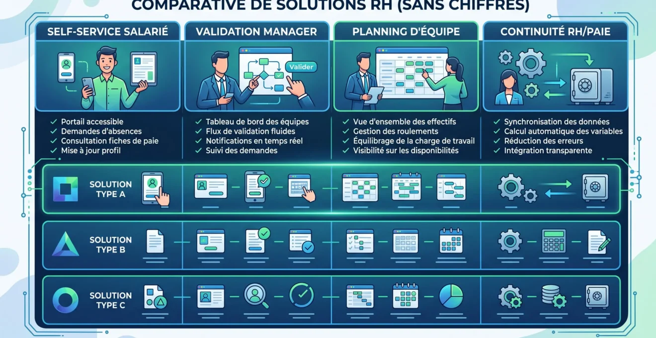 Critères de comparaison d'un logiciel de congés et absences